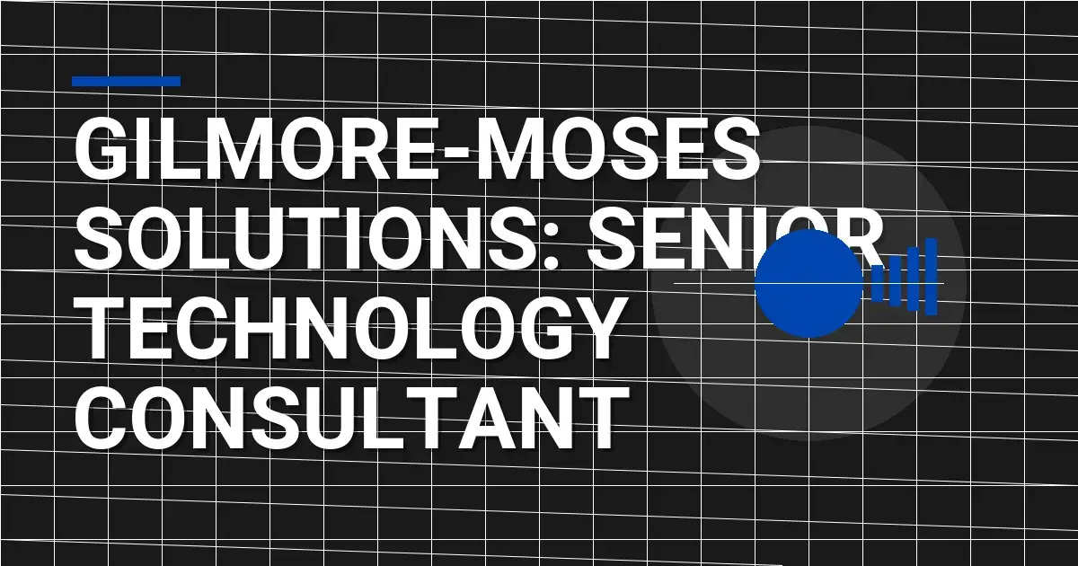 Gilmore-Moses Solutions: Senior Technology Consultant