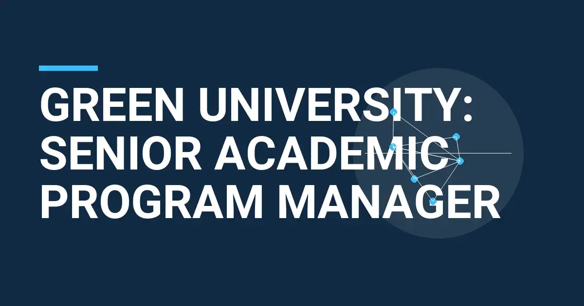 Green University: Senior Academic Program Manager