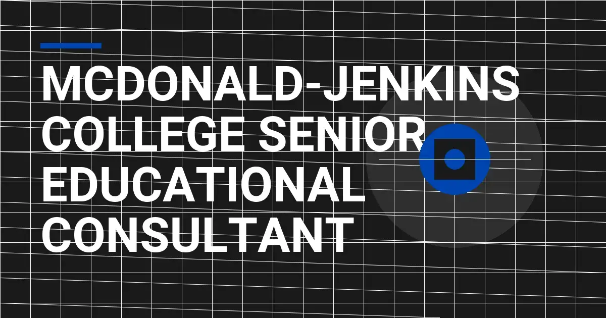Mcdonald-Jenkins College Senior Educational Consultant